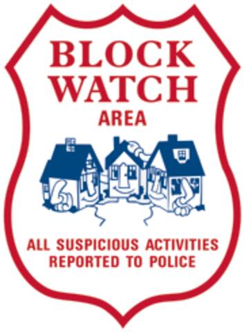 Panneau de surveillance des blocs : Zone de surveillance du quartier. Toutes les activités suspectes sont signalées à la police